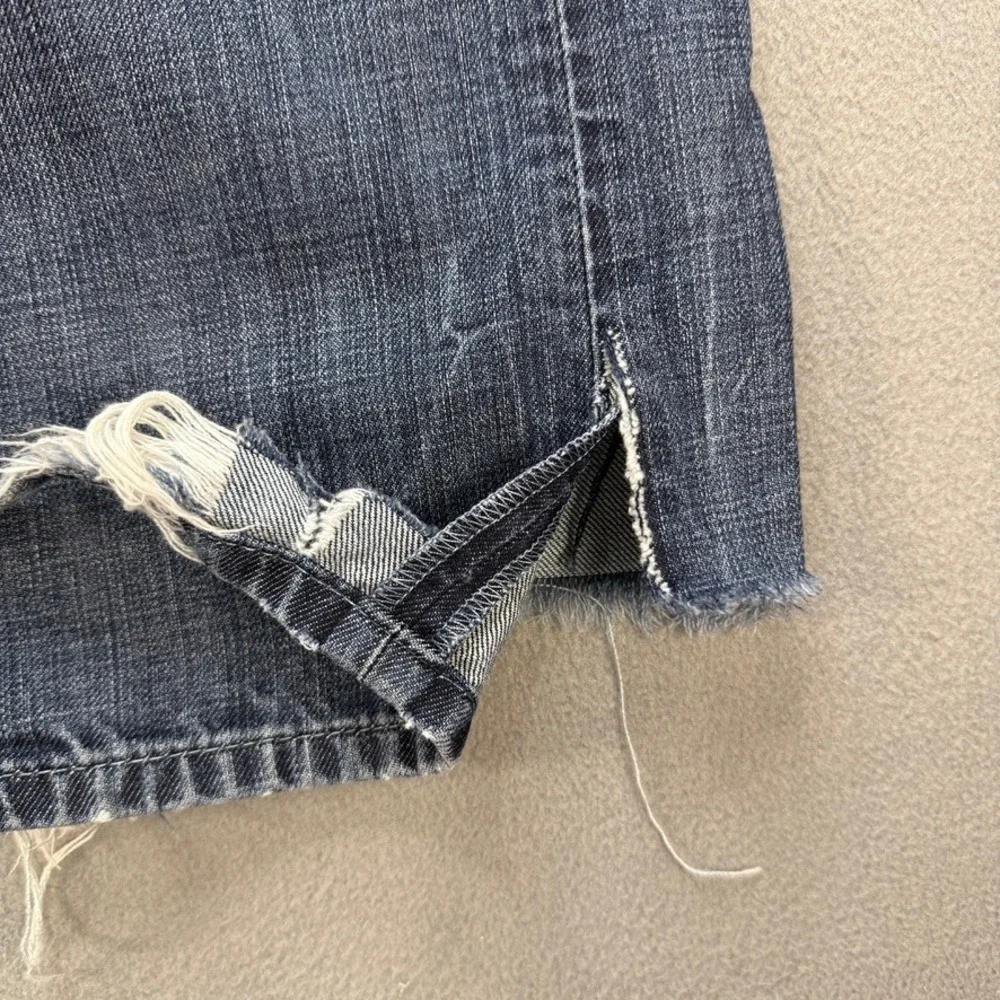 Guess Pasadena Premium Straight Leg Jeans Men (FIT 34x32) Blue Denim Distressed